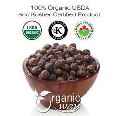 Organic Way Juniper Berries Whole – Organic, Kosher & USDA Certified