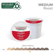 Krispy Kreme Classic Coffee, Keurig Single Serve K-Cup Pods, Medium Roast, 96 Ct