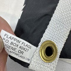 Flappin’ Flags Pirate Black St Thomas Flag 10 X 15.5 in with grommets 2 Sided