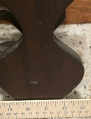 VTG MCM Sculptural Modernist Solid Wood Wine Rack Circa 1970s W/Makers Mark