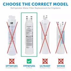 2 Pack New FPPWFU01 PWF-1 Refrige Fit For Frigidaire PurePour Water &Ice Filter