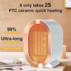 Space Heater for Room Indoor Use 1200W Fast PTC Ceramic Instant Heating Fan