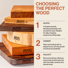 John Boos Chop-N-Slice Wood Cutting Board with Finger Grips, Maple 18″x12″