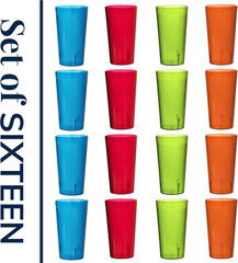 Cafe Break-Resistant Plastic 20Oz Restaurant-Quality Beverage Tumblers | Set Of