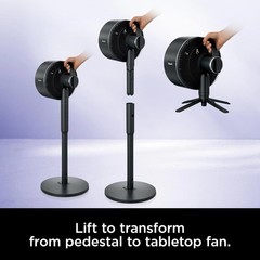 Shark R-UH205 FlexBreeze Indoor&Outdoor Fan,Pedestal&Tabletop,White-Refurbished