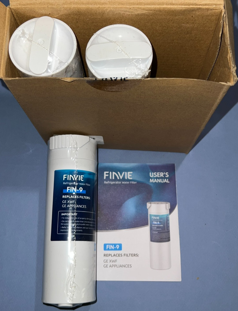 FINVIE FIN-9, Refrigerator Water Filter (3pc) – GE French Door/ Side-By-Side