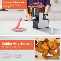 Commercial 3500W Power Electric Meat Grinder Household Sausage Maker Stuffer US