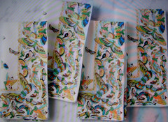 WILLIAMS SONOMA PAPILLON BUTTERFLY NAPKINS SET OF FOUR 85 COTTON 15 LINEN NWTAGS