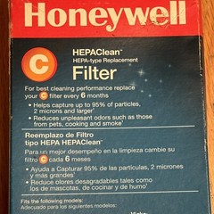 Honeywell HEPA Clean Air Purifier Replacement Filter – HRFC1 NEW Sealed inside
