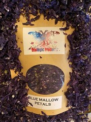 Blue Mallow Petals or Flowers Wild Harvested Dried Herbal Tea Malva Sylvestris