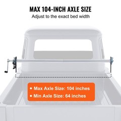 Dump Truck Trailer Hand Crank Manual Pull Tarp Roller Kit 64″ to 104″ Wide