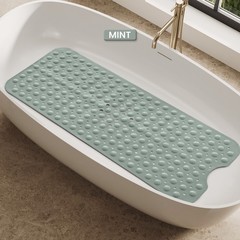 Non-Slip Bath Tub Mat (40 X 16)Inch Extra Long Antibacterial Bathroom Shower Mat