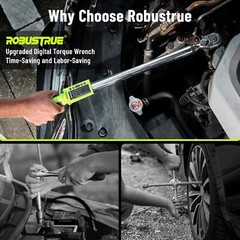 1/2″ Digital Torque Wrench 12.5-250.8ft-lb/17-340Nm&±2% Electronic Torque Wrench