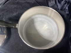 Vtg Farberware Aluminum Clad Stainless Steel 2Qt Double Boiler Sauce Pan Lid