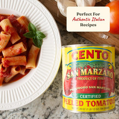 Certified San Marzano Whole Peeled Tomatoes 28 Oz (Pack of 6) Canned Plum Toma