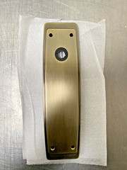 Baldwin ROSE-9.8IN HLF DUMMY 050, R047.050.IDM Single Dummy Rose, Antique Brass
