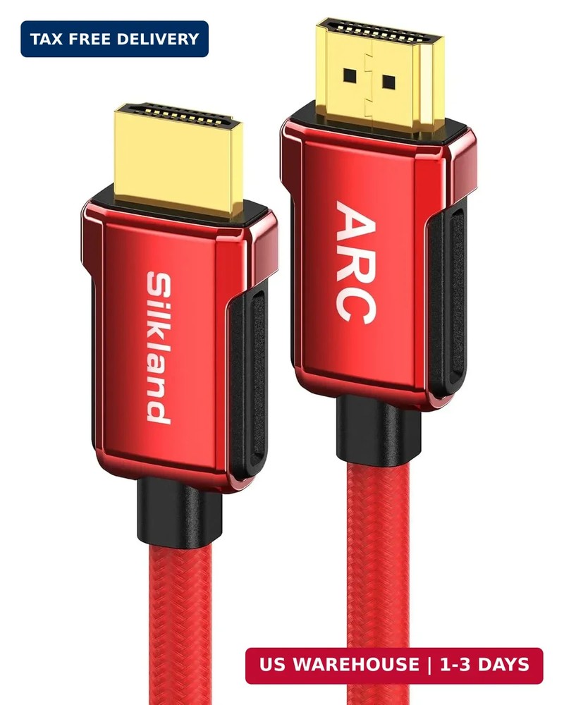 Silkland 4K HDMI ARC Cable for Soundbar, 4K 60Hz HDMI 2.0 Cable 6.6ft, (18Gbps,