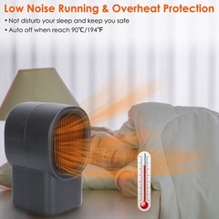 Mini Desktop Fan Heater Personal Small For Home Offices Electric Heater Portable