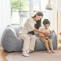 Single/Loveseat Giant Bean Bag Chair Comfy Lounge Lazy Floor Sofa for Adults