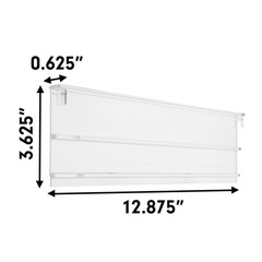 Clear Plastic Medicine Cabinet Replacement Shelf 13″x3.625″