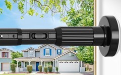 Tension Curtain Rod，40-86IN(3.33-7.17Ft) One-Click Fast Extension Rod Easy to