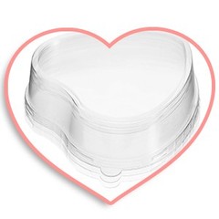 30 Pack Heart Shaped Cake Pans 9 oz, 1.86 oz Aluminum Heart Shaped Foil Pan
