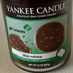 Yankee Candle Thin Mints Girl Scout Cookies Jar Candle 22 oz Limited Edition