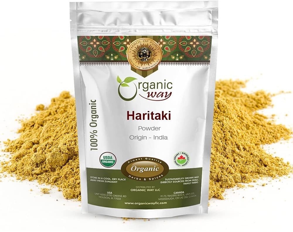 Organic Way Premium Quality Haritaki Powder – Organic & Kosher Certified