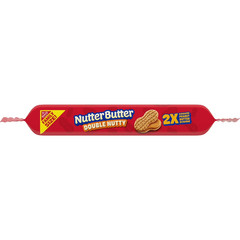NUTTER BUTTER Double Nutty Peanut Butter Sandwich Cookies Family Size, 15.27 oz.