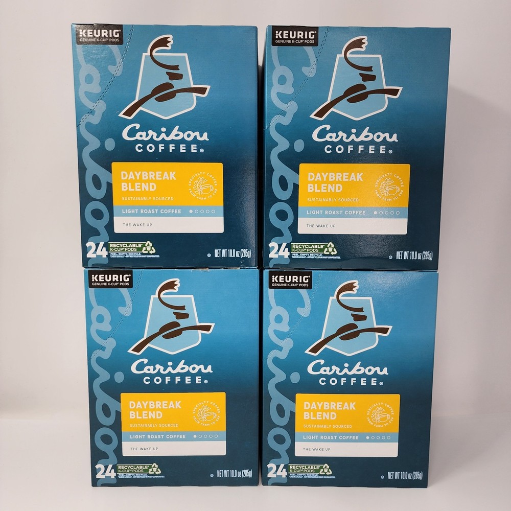 Keurig Caribou Coffee Daybreak Blend Light Roast Pods (96 K-Cups) Exp 07/09/2026