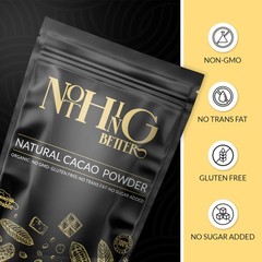 Organic Natural Cacao Powder 8oz – Unsweetened Cocoa 8 oz / 0.5 lb