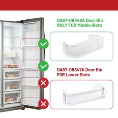 Door Shelf Basket Bin For Samsung Refrigerator DA97-08348A RS25H5111SR RS265TDRS