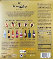 Dark Chocolate Liqueur Liquor 2.2 Lbs 64 Bottles Anthon Berg NEW