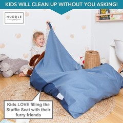 Original Stuffed Animal Bean Bag for Storage(No Filler) for Kids Teens & Adults
