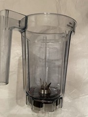Vitamix Pitcher 32oz Rubber Lid & Plunger Tamper Stick Grey Read Description