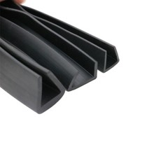 Rubber U Channel Edging Trim Seal Strip Profile Edge Protector Slot 0.5mm-60mm