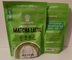 2 Lakanto® Sugar Free Matcha Latte – Green Tea Powder w/ Shelf Stable Probiotics