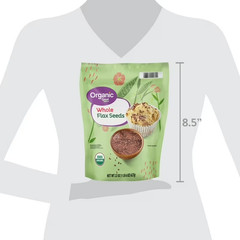 Great Value Organic Whole Flax Seed, 22 oz Free Shipping