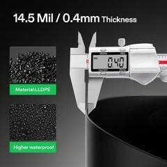 VIVOSUN 13x20ft Fish Pond Liner LLDPE Waterproof for Pools Landscaping 14.5Mil