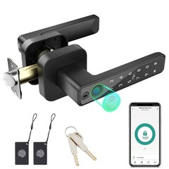 Smart Fingerprint Door Lock Keyless Entry with APP IC Card Code Key Biometric