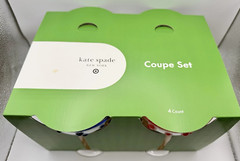 8.11oz 4pc Polka Dot Acrylic Coupe Drinkware Set *NEW* kate spade x target