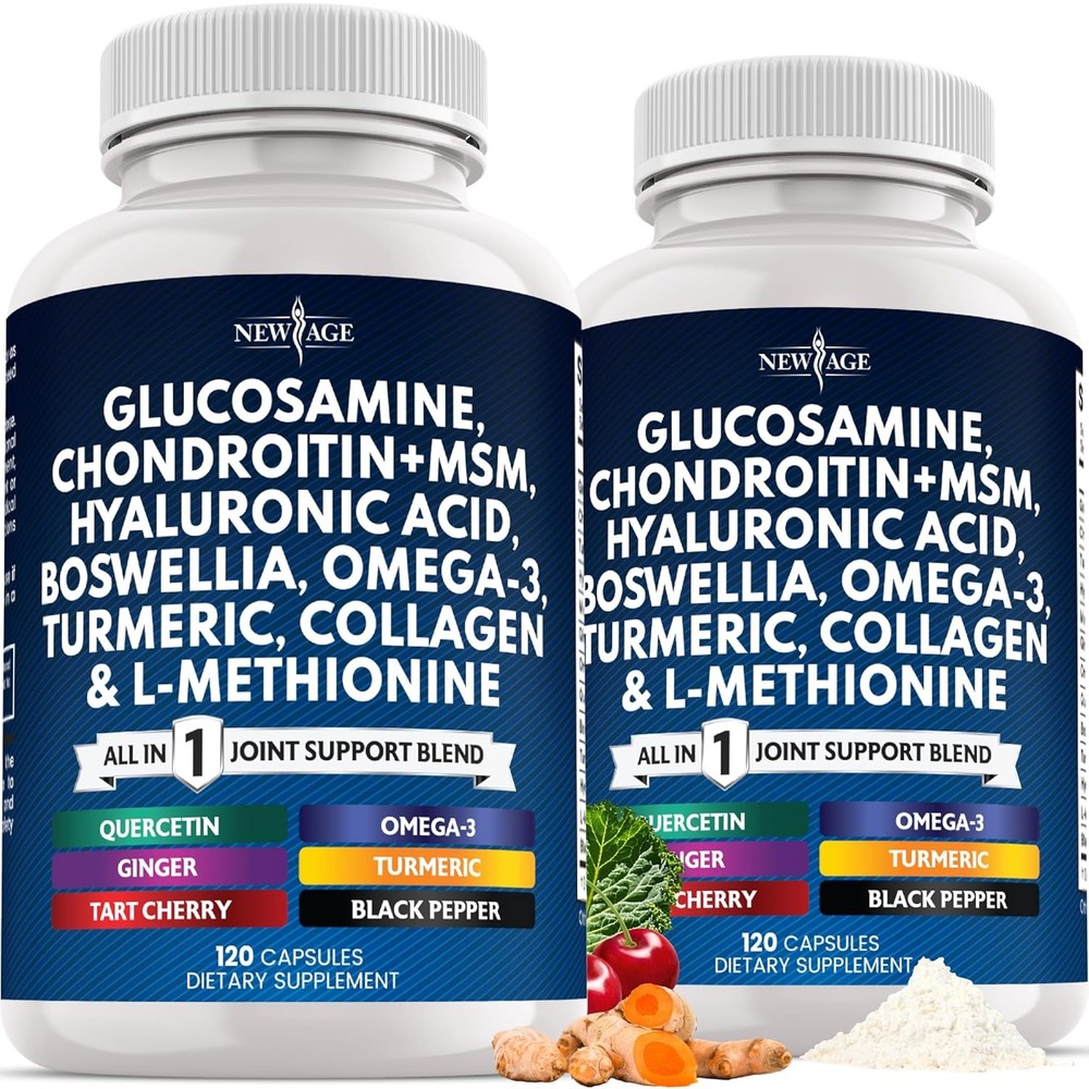 Glucosamine Chondroitin MSM Turmeric Curcumin Collagen Hyaluronic Acid