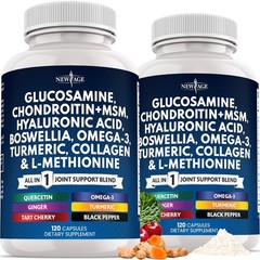 Glucosamine Chondroitin MSM Turmeric Curcumin Collagen Hyaluronic Acid