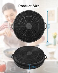 2 Pack Range Hood Activated Carbon Charcoal Filter for MCBON IE71 TE77 Zline