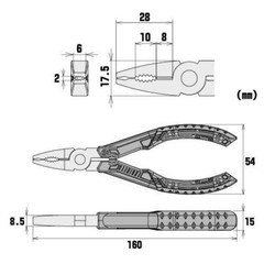 VAMPLIERS 6.25″ Stripped Screw Extractor Pliers Made in Japan High Carbon Steel