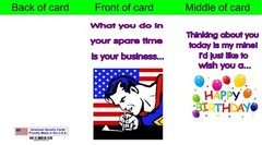 (9) DIFFERENT HUMOROUS GREETING CARDS WITH ENVELOPE. NOT AVAILABLE IN ANY STORE!