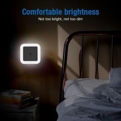 6Pcs Plug-in LED Night Light Lamp Dusk to Dawn Sensor Hallway Kitchen Bathroom