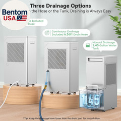 5000 Sq.Ft Energy Star Most Efficient 2024 Dehumidifier with Pump, Max 100 Pint