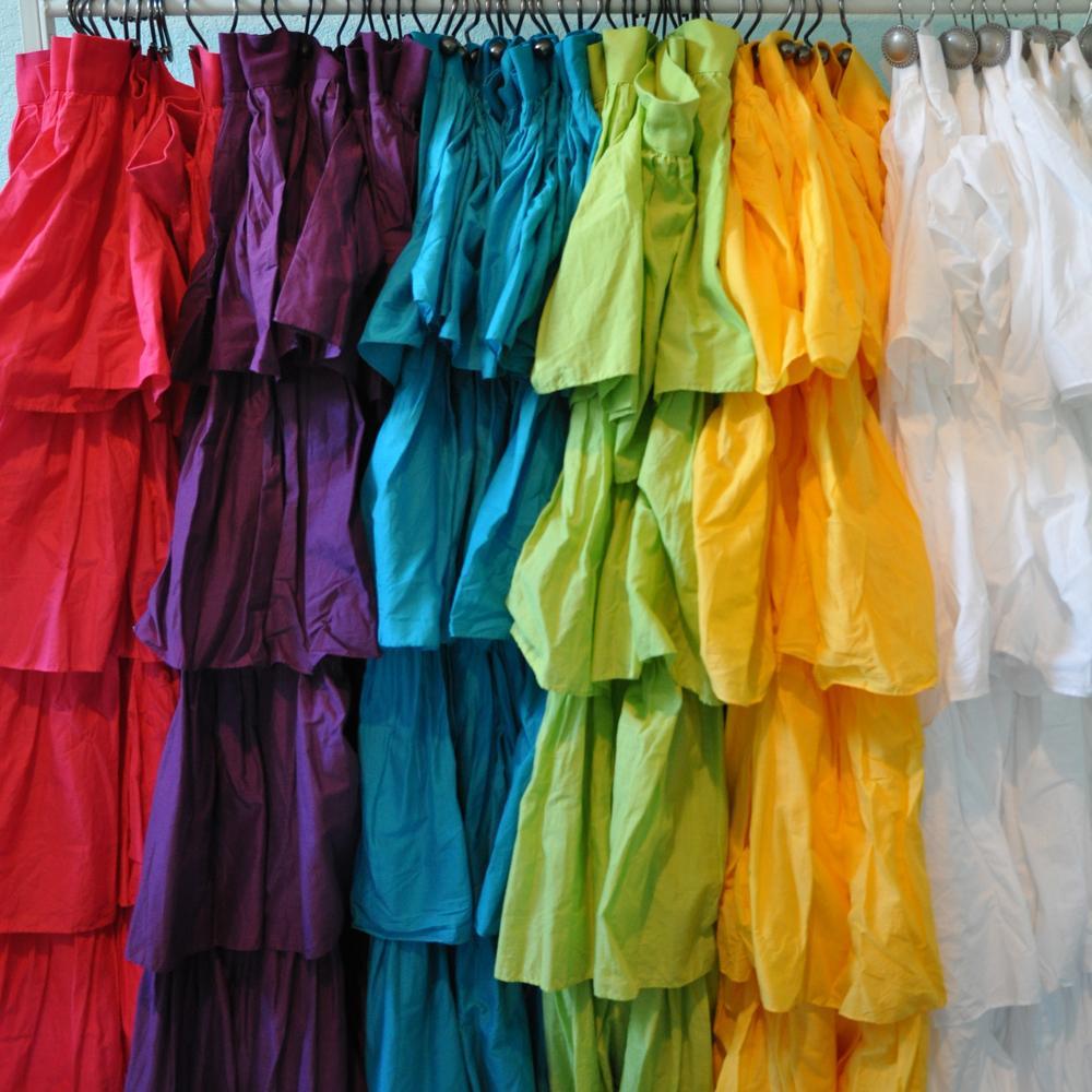 Ruffle Fabric Shower Curtain Assorted Color