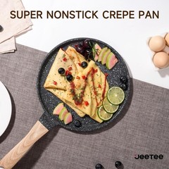 Crepe Pan Nonstick, 9.5 Inch Comales Para Tortillas Griddle Pan for Stove Top…